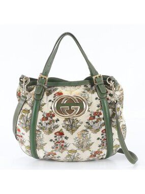 Gucci New Brit Leather 2-Way Shoulder Bag Crossbody Hand